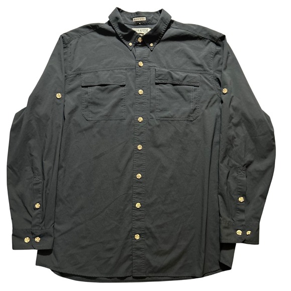 Duluth Trading Co Other - Duluth Trading Co Button Down Mens XL Tall Black Untucked Ripstop Ventilated